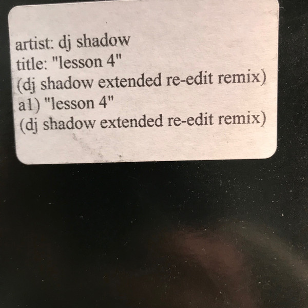 DJ Shadow – Lesson 4 (Vinyl) - Discogs