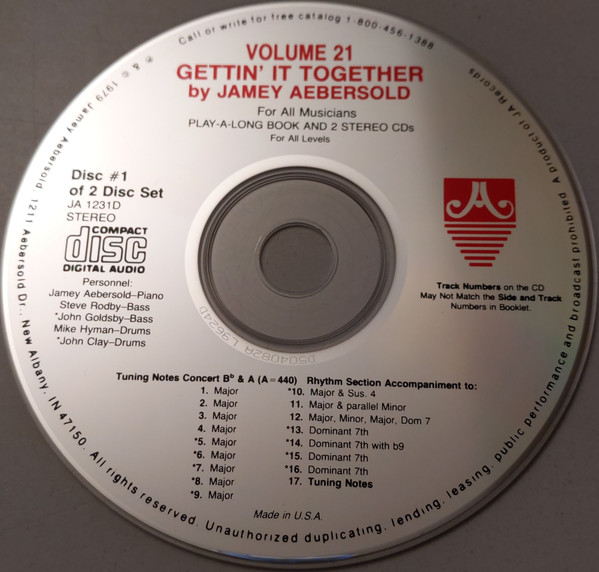 last ned album Jamey Aebersold - Volume 21 Gettin It Together