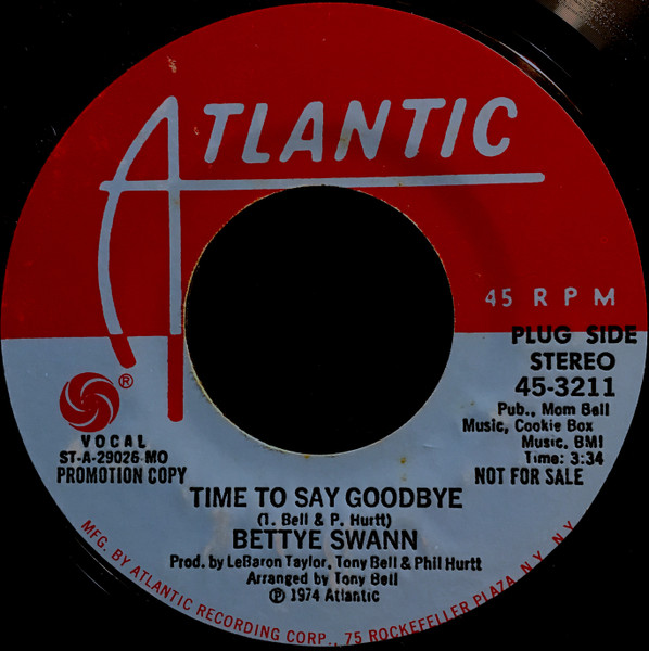 Bettye Swann – Time To Say Goodbye / When The Game Is Played On