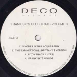 Frank Ski – Frank Ski's Club Trax - Volume 3 (1993, Vinyl) - Discogs