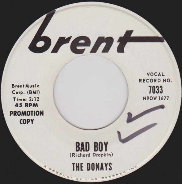 The Donays - Bad Boy / Devil In His Heart | Releases | Discogs