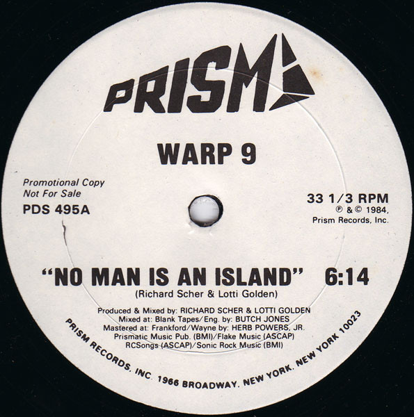 Warp 9 – No Man Is An Island (1984, Vinyl) - Discogs