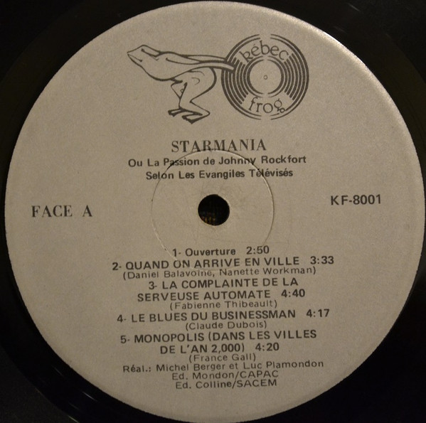 Michel Berger / Luc Plamondon - Starmania | Kebec Frog (KF 8001/2) - 4