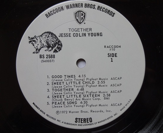 Jesse Colin Young - Together | Warner Bros. Records (BS 2588) - 3