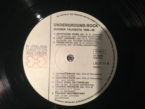 Suomen Talvisota 1939-1940 - Underground-Rock | Releases | Discogs