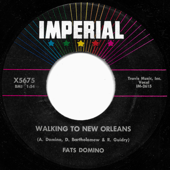 Henholdsvis forfatter Lao Fats Domino – Walking To New Orleans (1960, Vinyl) - Discogs