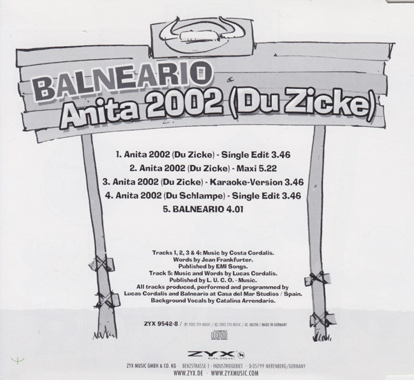 lataa albumi Balneario - Anita 2002 Du Zicke