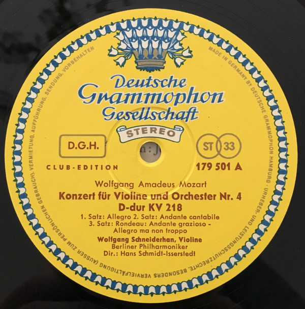 lataa albumi Wolfgang Amadeus Mozart SinfonieOrchester des NDR, Violine, Dirigent - Violinkonzerte Nr 4 D dur KV 218 Nr 5 A dur KV 219