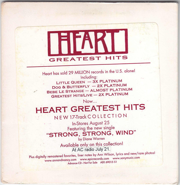 Heart – Greatest Hits (2011, 24kt Gold CD, CD) - Discogs