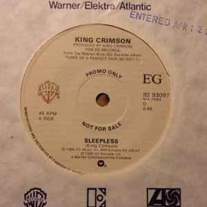 King Crimson - Sleepless album cover