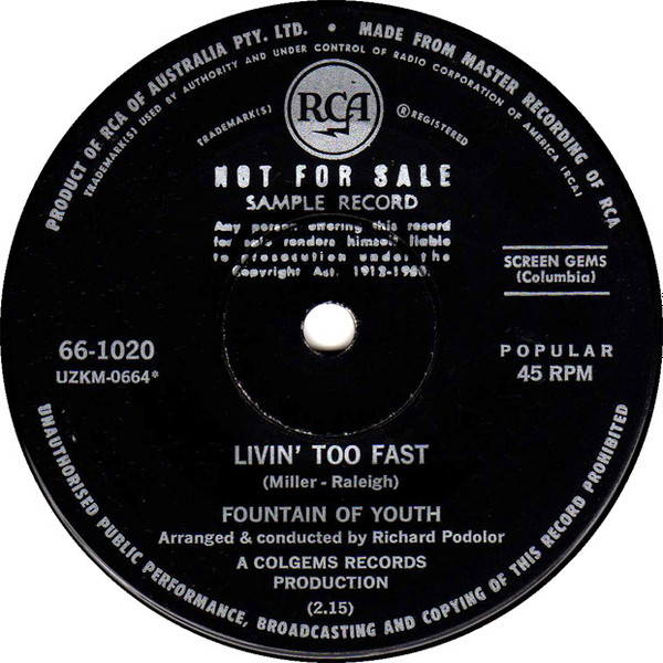 descargar álbum Fountain Of Youth - Livin Too Fast