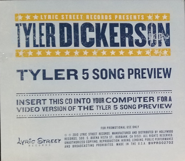 ladda ner album Tyler Dickerson - Tyler 5 Song Preview