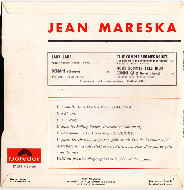 baixar álbum Jean Mareska - Lady Jane