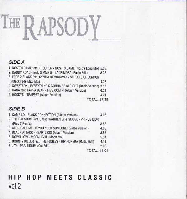 descargar álbum Various - The Rapsody Hip Hop Meets Classic Vol2