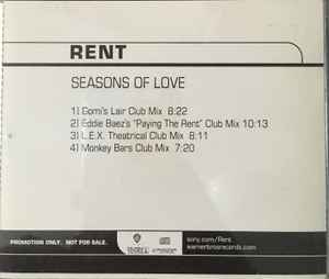 "Rent" Original Motion Picture Cast - Seasons Of Love album cover