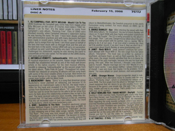 last ned album Various - Radioplay Euro Express 761U February 15 2008