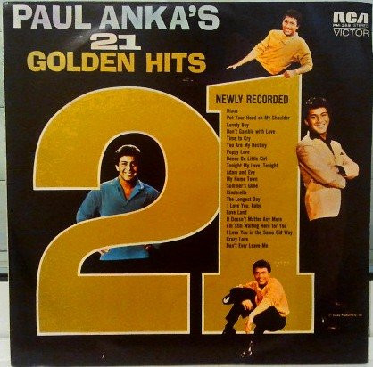 Paul Anka – Paul Anka's 21 Golden Hits (1963, Vinyl) - Discogs