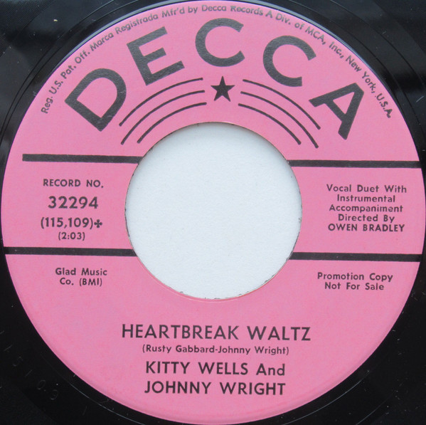 descargar álbum Kitty Wells And Johnny Wright - Heartbreak Waltz Well Stick Together