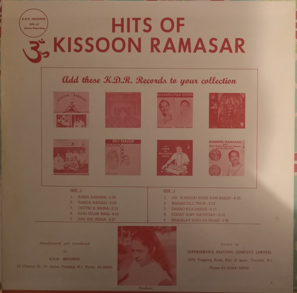 télécharger l'album Kissoon Ramasar - Hits Of Kissoon Ramasar