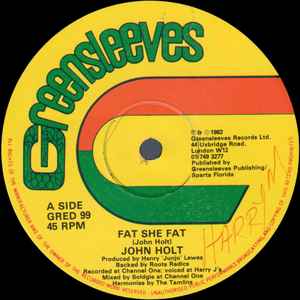 John Holt / Yellowman & Fathead – Fat She Fat / Rat (1982, Vinyl