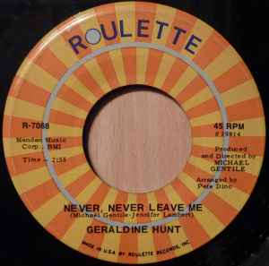 Geraldine Hunt - Never, Never Leave Me album cover