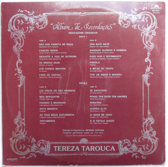 lataa albumi Tereza Tarouca - Album De Recordações