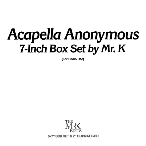 Mr. K – Acapella Anonymous (2022, Vinyl) - Discogs