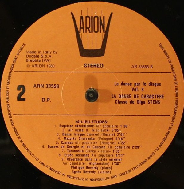 last ned album Philippe Reverdy, Agnès Reverdy - La Danse Par Le Disque Vol 8