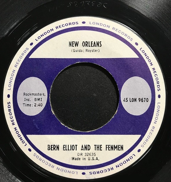 Bern Elliott And The Fenmen – New Orleans (1964, Vinyl) - Discogs