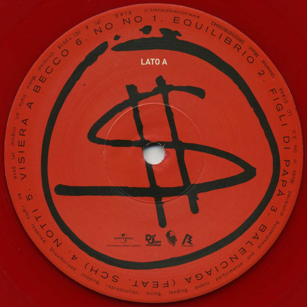 Sfera Ebbasta – Sfera Ebbasta (2018, Red, Signed, Vinyl) - Discogs