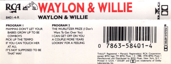 last ned album Waylon Jennings & Willie Nelson - Waylon Willie
