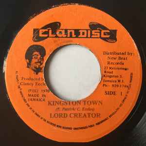 Lord Creator – Kingston Town (Orange Label , Vinyl) - Discogs