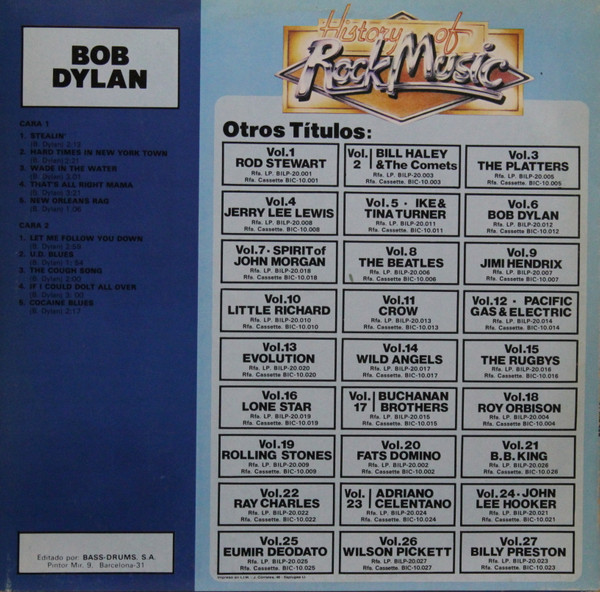 télécharger l'album Bob Dylan - History Of Rock Music Vol 6