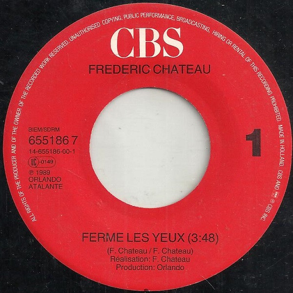 télécharger l'album Frédéric Chateau - Ferme Les Yeux
