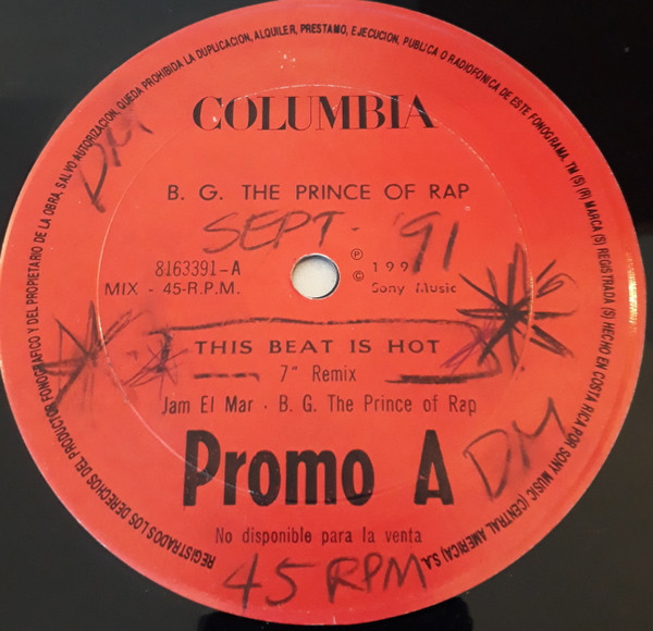 inden længe hestekræfter manifestation B.G. The Prince Of Rap / Off-Shore – This Beat Is Hot / I Can't Take The  Power (1991, Vinyl) - Discogs