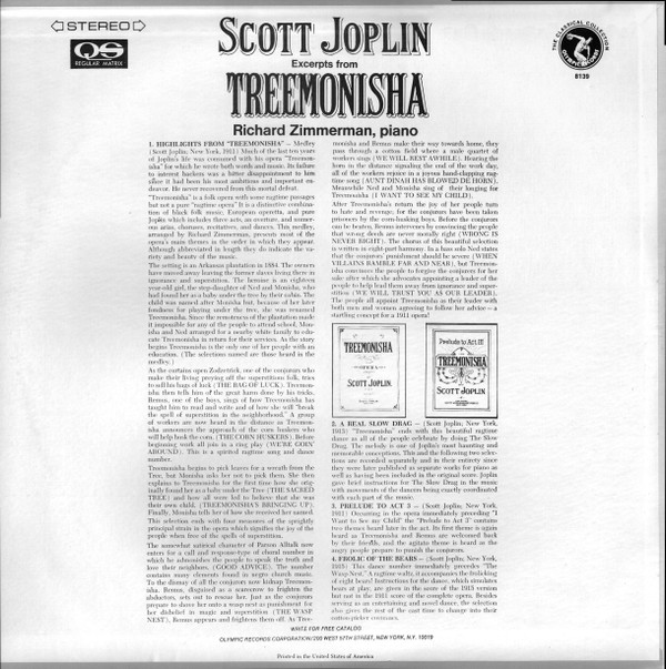 lataa albumi Scott Joplin - Excerpts From Treemonisha