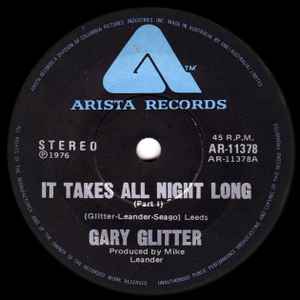 Gary Glitter - It Takes All Night Long album cover