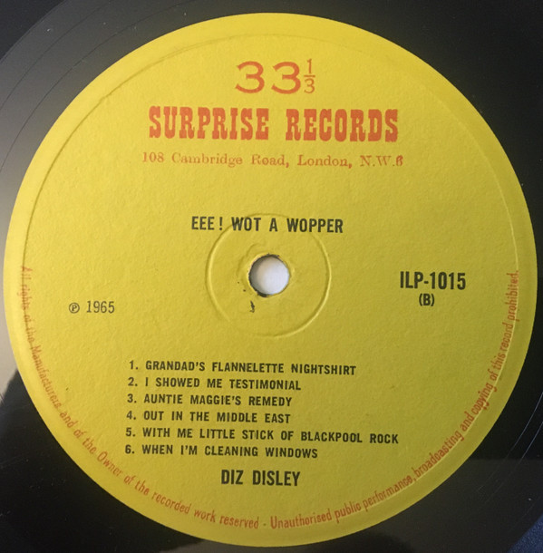 baixar álbum Diz Disley - Eee What A Whopper