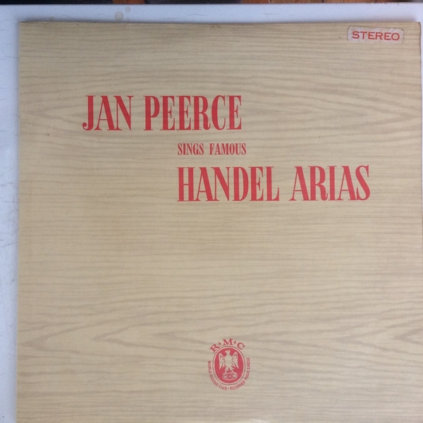 last ned album Jan Peerce Sings Handel Vienna State Opera Orchestra Hans Schwieger - Jan Peerce Sings Handel Arias