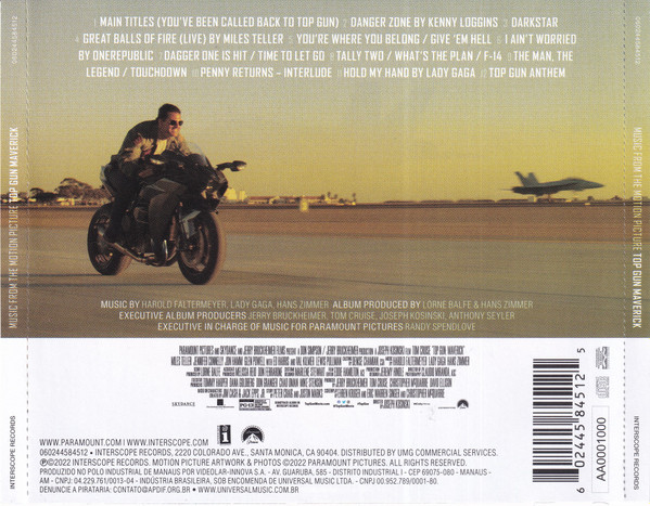 Lady Gaga, Hans Zimmer, OneRepublic – Top Gun: Maverick (Music From The  Motion Picture) (2023, Vinyl) - Discogs