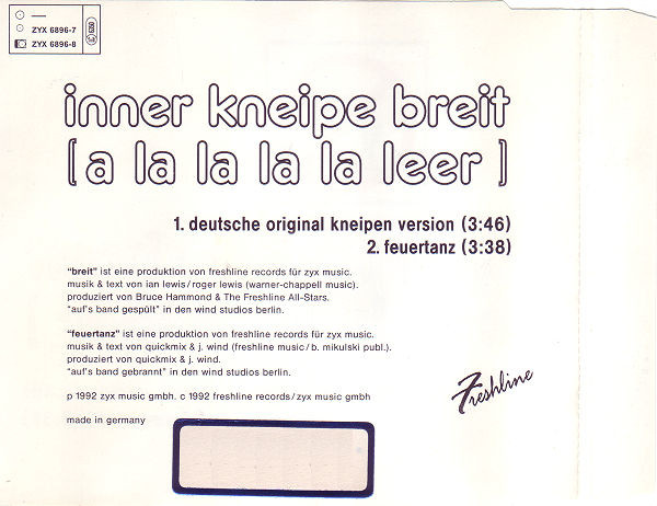 lataa albumi Inner Kneipe - Breit A La La La La Leer