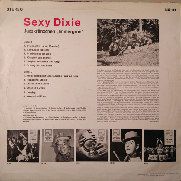 télécharger l'album Jazzkränzchen Immergrün - Sexy Dixie