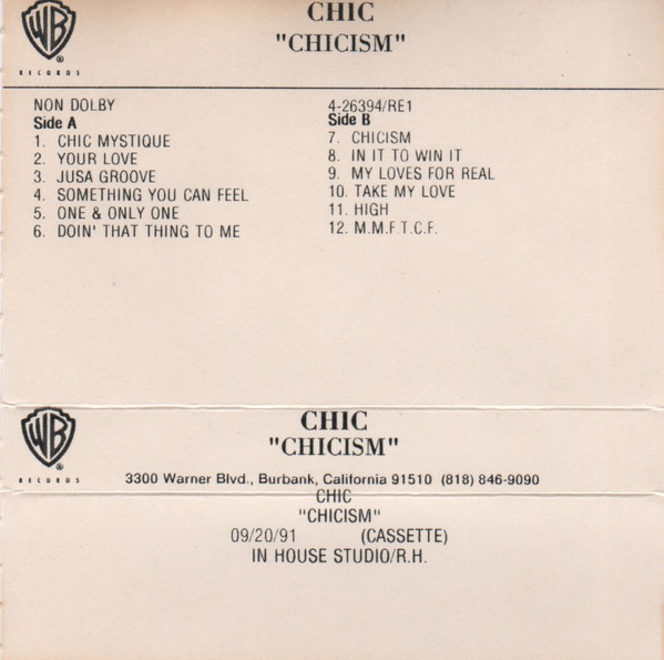 Chic – Chic-ism (1992, CD) - Discogs