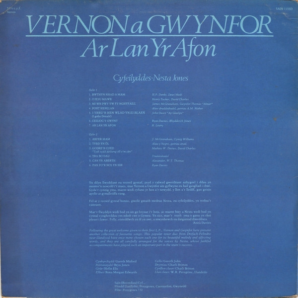 ladda ner album Vernon A Gwynfor - Ar Lan Yr Afon