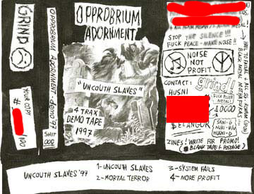 baixar álbum Opprobrium Adornment - Uncouth Slaves 4 Trax Demo Tape 1997