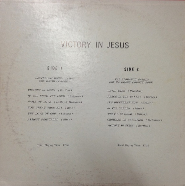 baixar álbum Lester And Donna Lemay And The Stobaugh Family - Victory In Jesus
