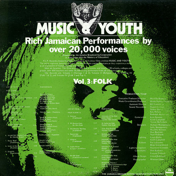 Album herunterladen Various - Music Youth Rich Jamaican Performances By Over 20000 Voices Volume 3 Folk