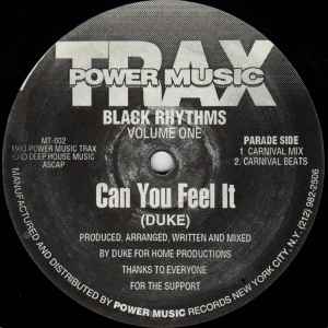 Black Rhythms - Can You Feel It album cover