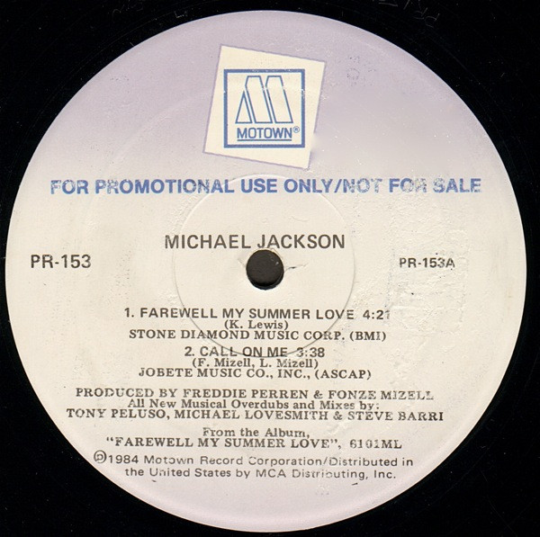 last ned album Michael Jackson The Jackson 5 - Farewell My Summer Love The Jackson 5 Motown Medley