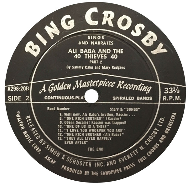 descargar álbum Bing Crosby - Bing Crosby Sings And Narrates Ali Baba And The 40 Thieves 40